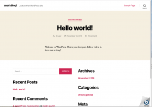 AWS wordpress setup default wordpress