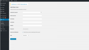 aws wordpress setup add user